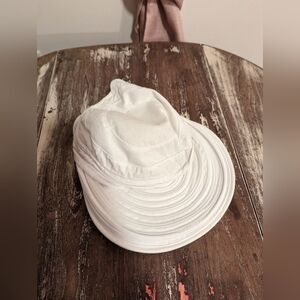 Charter club white dual use hat/visor zip‎ off